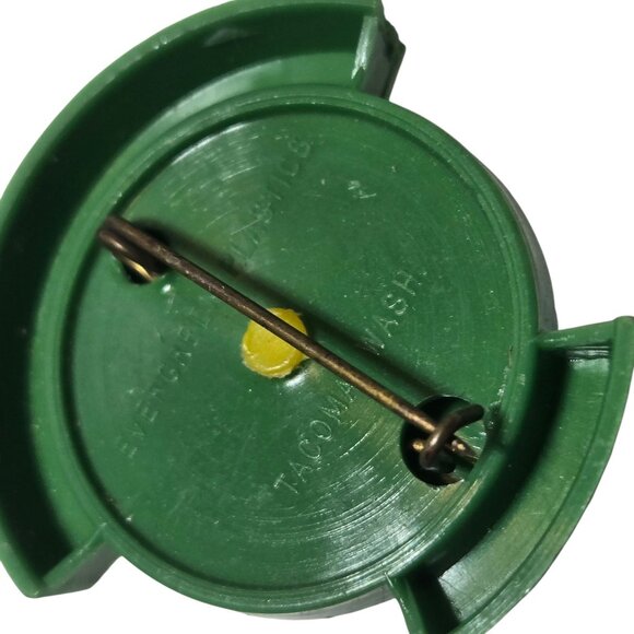 Vintage 1959 Daffodil Festival Pin Puyallup Washington Brooch Yellow Green - Picture 12 of 16